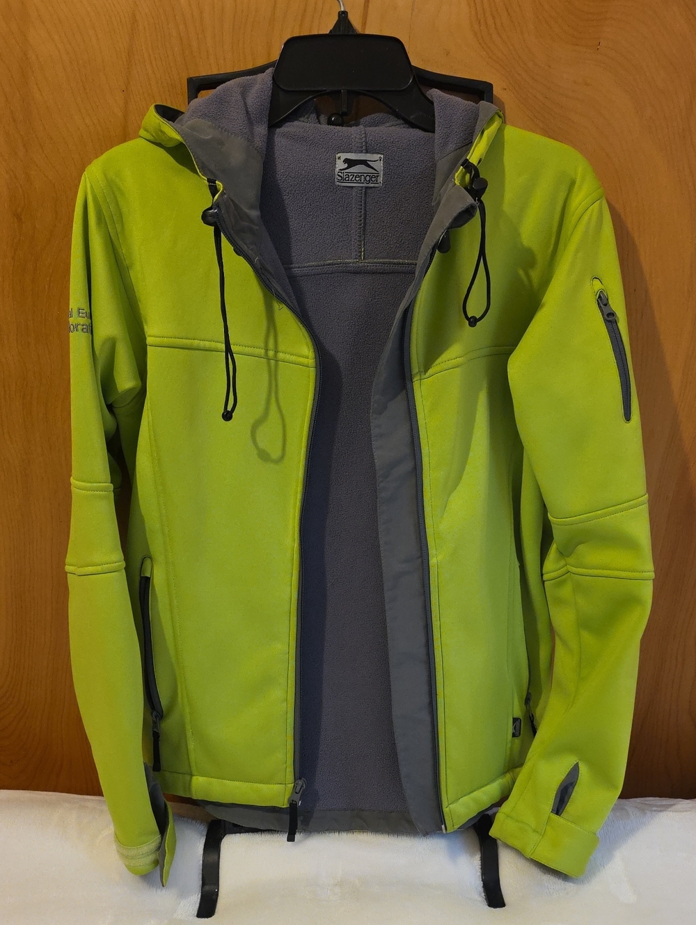 Slazenger Women's Softshell Jacket with Hood-Medium-Kiwi
